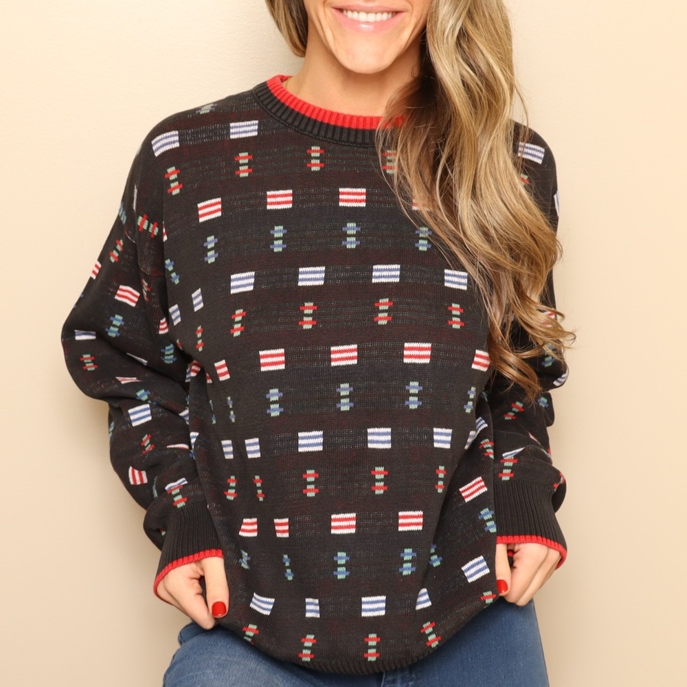 EUC Vintage London Fog Knit Crewneck Sweater